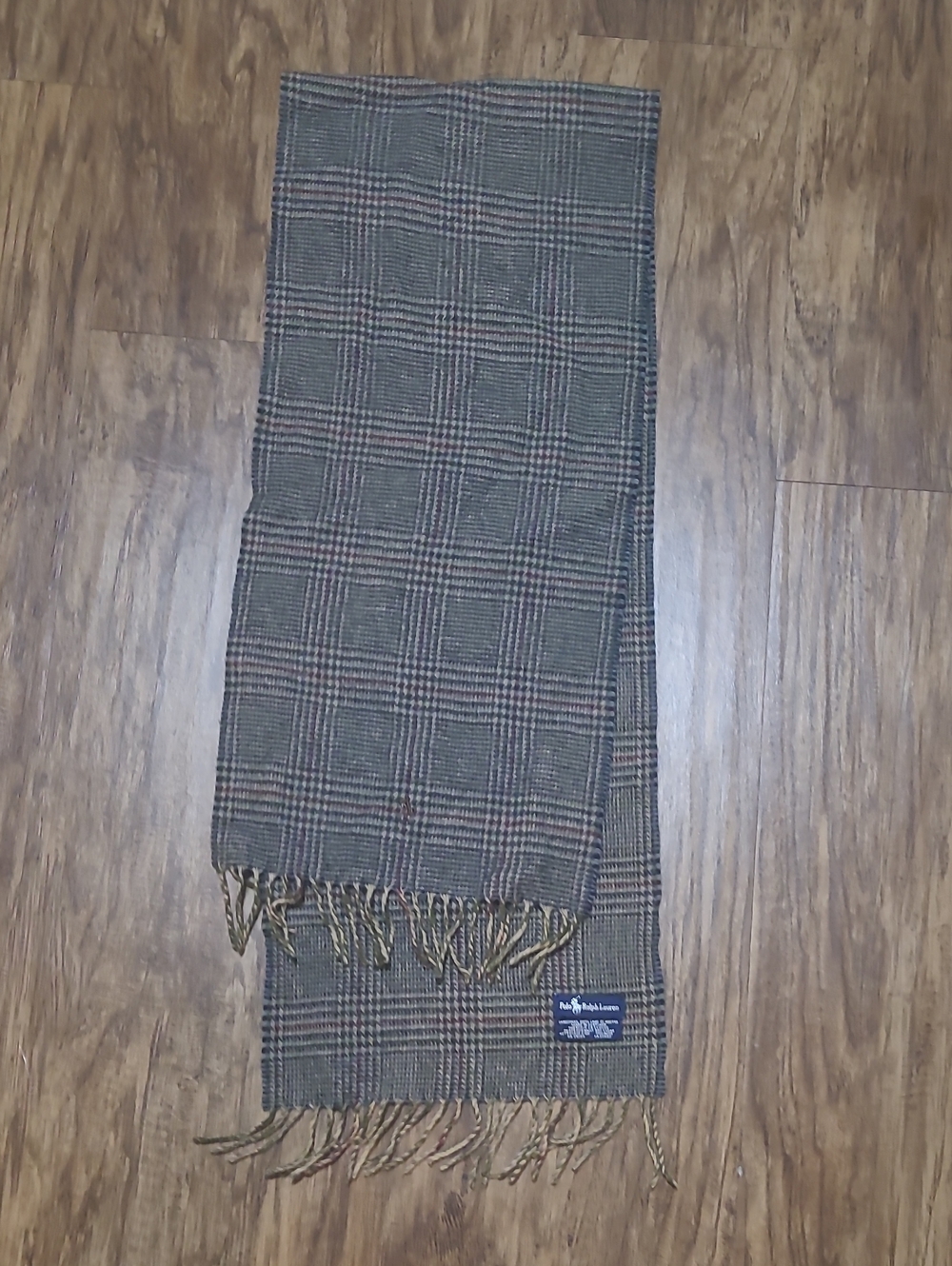 Polo by Ralph Lauren Brown Plaid Men's Scarf
